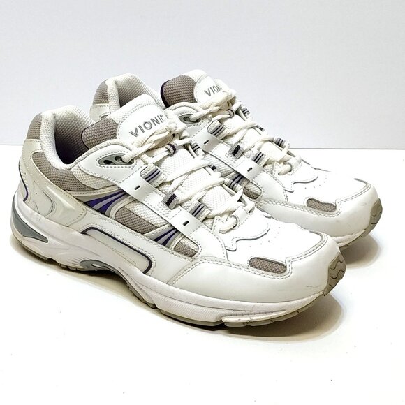 Vionic 23Walk Walking Sneakers Leather / Mesh Upper Womens 10 Vio-Motion footbed - Picture 2 of 11